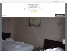 Tablet Screenshot of belmont-hotels.com
